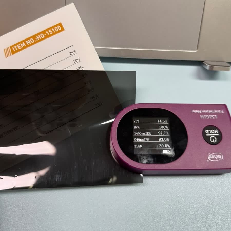 Pengujian film RECCA menggunakan LS161H Transmission Meter